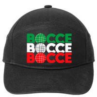 Bocce Ball Game Enthusiast Lawn Bowling Boule Boccia 7-Panel Snapback Hat