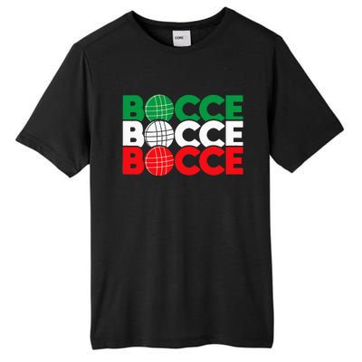 Bocce Ball Game Enthusiast Lawn Bowling Boule Boccia Tall Fusion ChromaSoft Performance T-Shirt