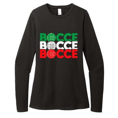 Bocce Ball Game Enthusiast Lawn Bowling Boule Boccia Womens CVC Long Sleeve Shirt