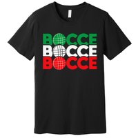 Bocce Ball Game Enthusiast Lawn Bowling Boule Boccia Premium T-Shirt