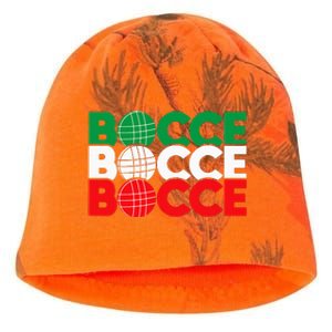 Bocce Ball Game Enthusiast Lawn Bowling Boule Boccia Kati - Camo Knit Beanie