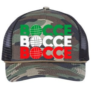 Bocce Ball Game Enthusiast Lawn Bowling Boule Boccia Retro Rope Trucker Hat Cap