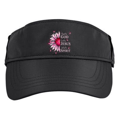 Blessed By God Loved By Jesus Pink Sunflower Adult Drive Performance Visor