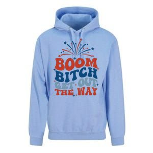 Boom Bitch Get Out The Way Funny 4th Of July Unisex Surf Hoodie