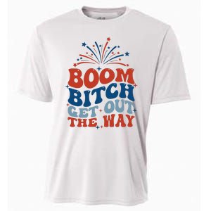 Boom Bitch Get Out The Way Funny 4th Of July Cooling Performance Crew T-Shirt