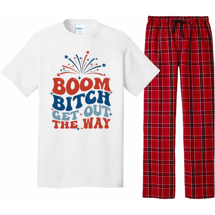 Boom Bitch Get Out The Way Funny 4th Of July Pajama Set