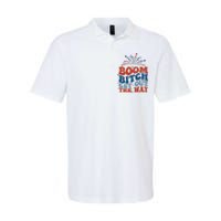 Boom Bitch Get Out The Way Funny 4th Of July Softstyle Adult Sport Polo