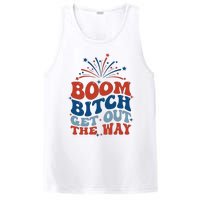 Boom Bitch Get Out The Way Funny 4th Of July PosiCharge Competitor Tank