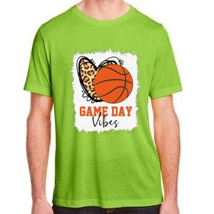 Bleached Basketball Game Day Vibes Basketball Mom Game Day Adult ChromaSoft Performance T-Shirt