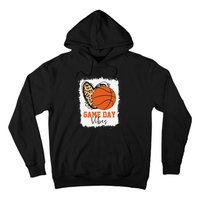 Bleached Basketball Game Day Vibes Basketball Mom Game Day Hoodie