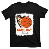 Bleached Basketball Game Day Vibes Basketball Mom Game Day T-Shirt