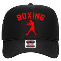 Boxing Boxer Gift Boxing Fan Boxing Trainer Boxing Coach High Crown Mesh Back Trucker Hat