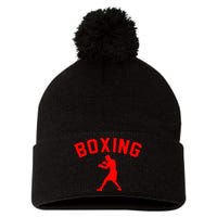 Boxing Boxer Gift Boxing Fan Boxing Trainer Boxing Coach Pom Pom 12in Knit Beanie