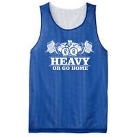 Body Building Go Heavy Or Go Home Cute Gift Mesh Reversible Basketball Jersey Tank