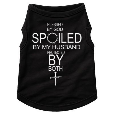 Blessed By God Spoiled By My Husband Protected By Boths Doggie Tank