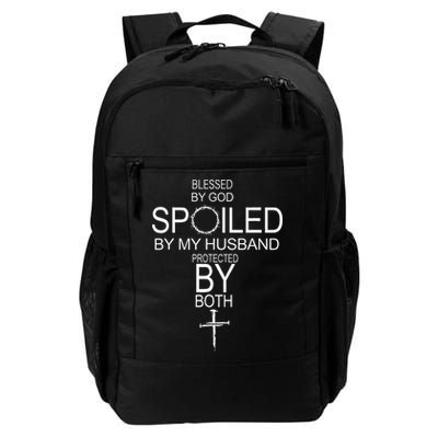 Blessed By God Spoiled By My Husband Protected By Boths Backpack