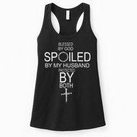Blessed By God Spoiled By My Husband Protected By Boths Womens Tank Top