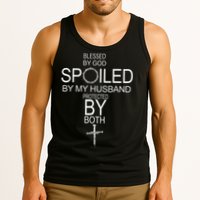 Blessed By God Spoiled By My Husband Protected By Boths Tank Top