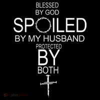 Blessed By God Spoiled By My Husband Protected By Boths Wool Snapback Cap