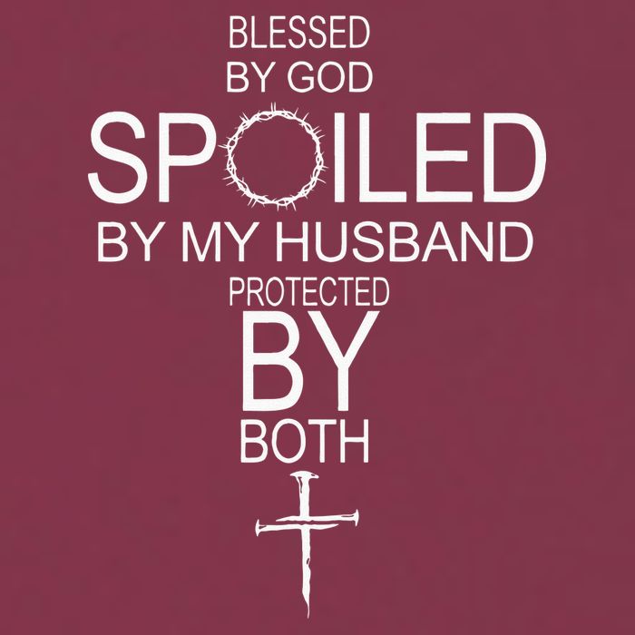 Blessed By God Spoiled By My Husband Protected By Boths 16oz Travel Tumbler