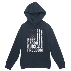 Beer Bacon Guns And Freedom / Usa Bbq American Flag Ing Funny Gift Urban Pullover Hoodie