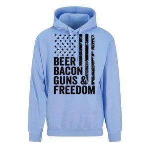 Beer Bacon Guns And Freedom / Usa Bbq American Flag Ing Funny Gift Unisex Surf Hoodie