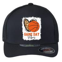 Bleached Basketball Game Day Vibes Basketball Mom Game Day Flexfit Unipanel Trucker Cap