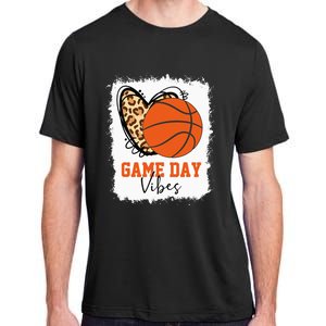 Bleached Basketball Game Day Vibes Basketball Mom Game Day Adult ChromaSoft Performance T-Shirt