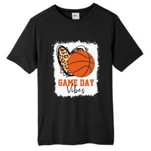 Bleached Basketball Game Day Vibes Basketball Mom Game Day Tall Fusion ChromaSoft Performance T-Shirt