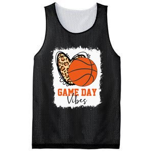 Bleached Basketball Game Day Vibes Basketball Mom Game Day Mesh Reversible Basketball Jersey Tank