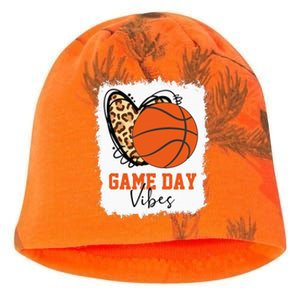 Bleached Basketball Game Day Vibes Basketball Mom Game Day Kati - Camo Knit Beanie