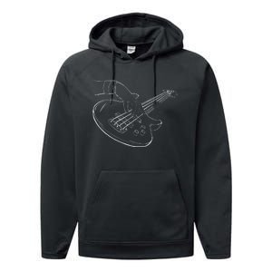 Bassist Bass Guitar Player Guitarist Rock Musician Music Performance Fleece Hoodie