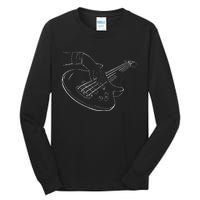 Bassist Bass Guitar Player Guitarist Rock Musician Music Tall Long Sleeve T-Shirt