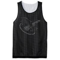 Bassist Bass Guitar Player Guitarist Rock Musician Music Mesh Reversible Basketball Jersey Tank