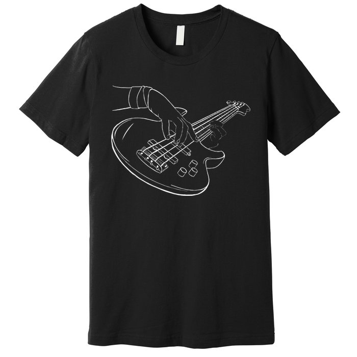 Bassist Bass Guitar Player Guitarist Rock Musician Music Premium T-Shirt