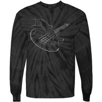 Bassist Bass Guitar Player Guitarist Rock Musician Music Tie-Dye Long Sleeve Shirt