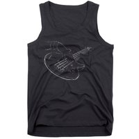 Bassist Bass Guitar Player Guitarist Rock Musician Music Tank Top