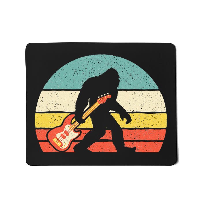 Bigfoot Bass Guitar Bass Player Bassist Music Guitarist Mousepad