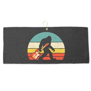 Bigfoot Bass Guitar Bass Player Bassist Music Guitarist Large Microfiber Waffle Golf Towel