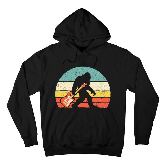 Bigfoot Bass Guitar Bass Player Bassist Music Guitarist Tall Hoodie