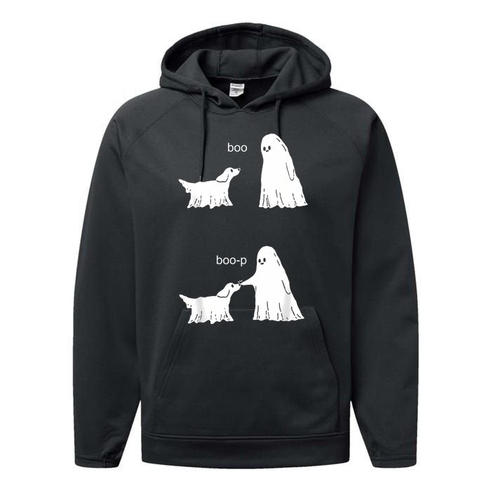 Boo Boop Ghost And Dog Performance Fleece Hoodie