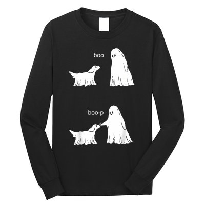 Boo Boop Ghost And Dog Long Sleeve Shirt