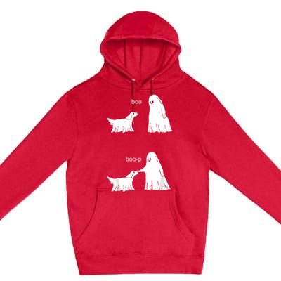 Boo Boop Ghost And Dog Premium Pullover Hoodie