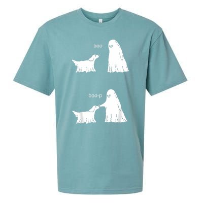 Boo Boop Ghost And Dog Sueded Cloud Jersey T-Shirt