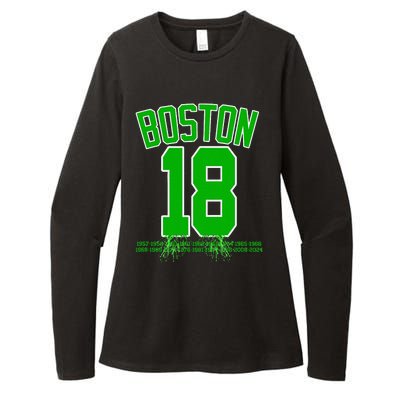 Boston Bleed Green For 18 A Celebration Womens CVC Long Sleeve Shirt