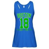 Boston Bleed Green For 18 A Celebration Ladies Essential Flowy Tank