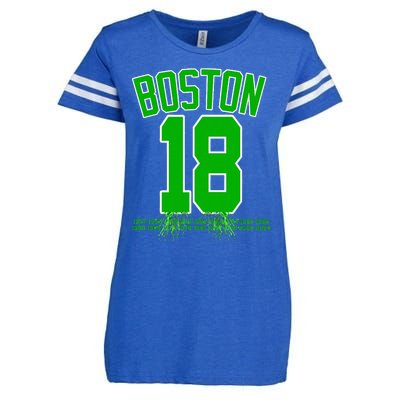 Boston Bleed Green For 18 A Celebration Enza Ladies Jersey Football T-Shirt