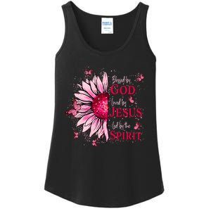 Blessed By God Loved By Jesus Ladies Essential Tank