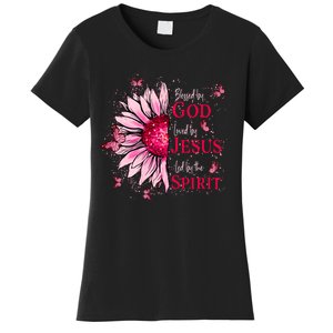 Blessed By God Loved By Jesus Women's T-Shirt