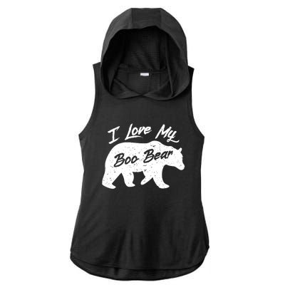 Boo Bear Great Gift Polar Bear Spirit Bear Valentine Cool Gift Ladies PosiCharge Tri-Blend Wicking Draft Hoodie Tank